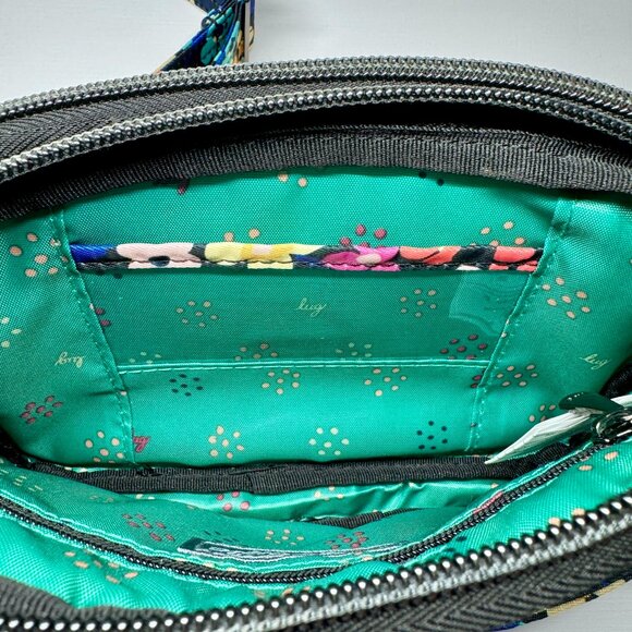 Lug Coupe Convertible Crossbody Waist Belt Bag Wildflower Black - Picture 10 of 14